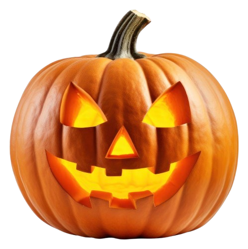 Glowing Halloween pumpkin